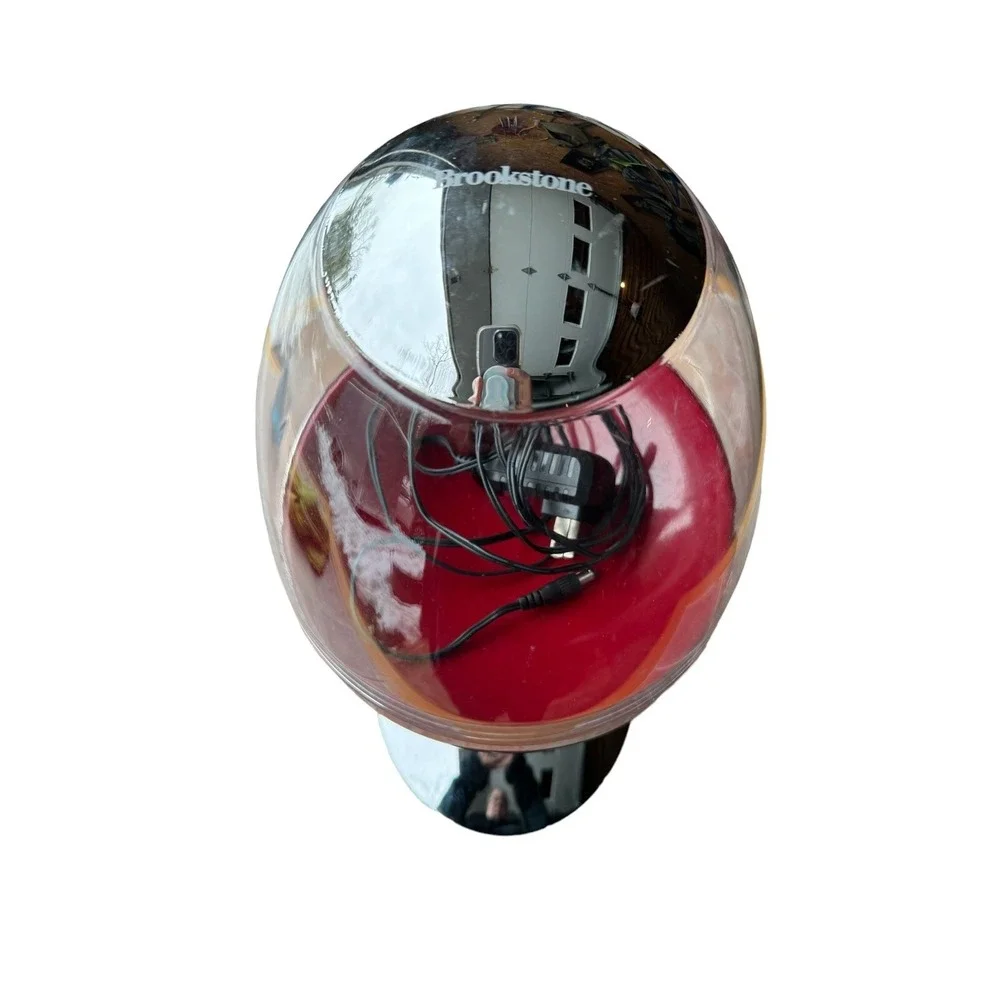 Brookstone CandyMan Motion Activated Candy Nut Dispenser Red Light Up Touch Free
